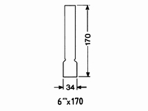 Lampenglas LG06170  Ligne 6"