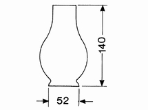 Lampenglas LG01140  Ligne 1"