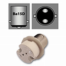Exalto  adapter    Ba 15D  =>  G4/GU4  lengte 31mm  Ø 19mm