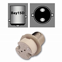Exalto  adapter    Bay 15D  =>  G4/GU4  lengte 31mm  Ø 19mm