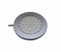 RVS afdelplaat t.b.v. LED spot  Ø 90mm