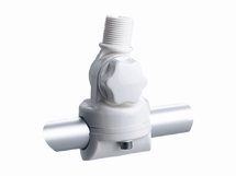 Antennevoet  railingmontage nylon 22 en 25mm