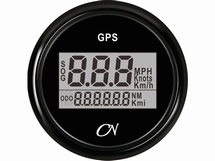 CN GPS Snelheidsmeter  digitaal zwart/zwart  diameter  52mm