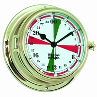 W&P Endurance II 135 Radio Room Quartz Clock in Brass (95050