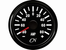 CN Amperemeter   9-32 V   zwart/zwart  diameter  57mm