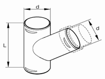 Y-stuk Ø 90/90/90 mm