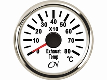 CN  uitlaatgas temperatuurmeter analoog zwart/chroom