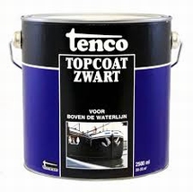 Tenco TOPCoat zwart blik 2,5 liter