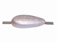 Aluminium lasstripnanode  MME gewicht  2,1 kg