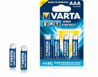 Varta baterij penlite (AAA)  High Energie   blister 4 stuks