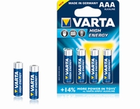 Varta baterij penlite (AAA)  High Energie   blister 4 stuks