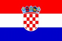 Kroatisch vlag 20x30cm