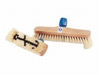 Luiwagen hout 24 cm met baard  Fibel vezel (hard)