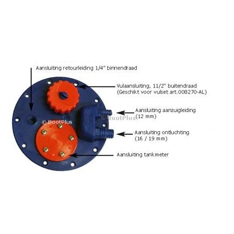 Allpa flensplaat  Ø 175mm   gatmaat Ø 120mm