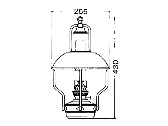 Fisherman's lamp  messing