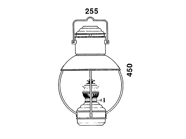 Trawlerlamp messing