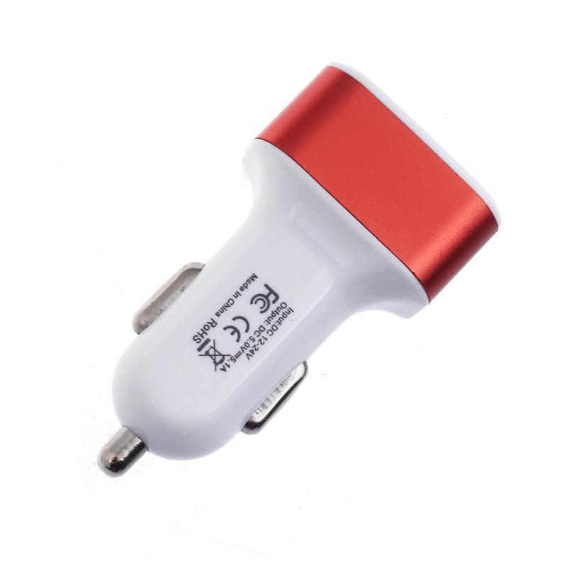 UsB plug 3 voudig  12/24V  uitgang 5 volt   rood