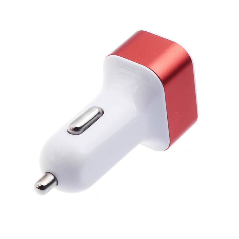 UsB plug 3 voudig  12/24V  uitgang 5 volt   rood