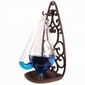 Donderglas met anti lek houder gietijzer-glas
