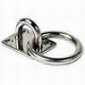 RVS Steigeroog Vierkante grondplaat ring Ø 50mm
