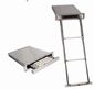 RVS Zwemtrap telescopisch in cassette met 3 treden