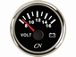CN Voltmeter 8-16V zwart/chroom diameter 52mm