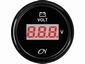 CN Voltmeter zwart/chroom digitaal diameter 52mm