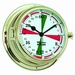 W&P Endurance II 135 Radio Room Quartz Clock in Brass (95050