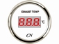 CN uitlaatgas temperatuurmeter digitaal wit/chroom