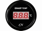 CN uitlaatgas temperatuurmeter digitaal zwart/zwart