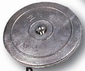 Zinken roerblad-anode  diam. 70 mm (paar met bout)