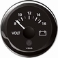 VDO Voltmeter  18-32V  zwart diameter  52mm