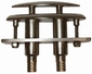 RVS verzinkbare klamp model 4 1/2''