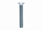 RVS Bout platverzonken M4 x 25mm DIN 963 blister 12 stuks