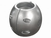 Aluminium schroefas-anodes bolvormig